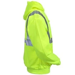 Occunomix Sweatshirts: Men's High Visibility Cotton Blend Hooded Sweatshirt OCCLUX-SWTLH Y 11 Occunomix Sweatshirts: Men's High Visibility Cotton Blend Hooded Sweatshirt OCCLUX-SWTLH Y -Work Attire Shop lux swtlh y occunomixr 01 1