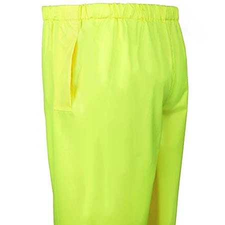 Occunomix Pants: Men's High Visibility Yellow Rain Pants LUX TENR YEL 5 Occunomix Pants: Men's High Visibility Yellow Rain Pants LUX TENR YEL - Image 3