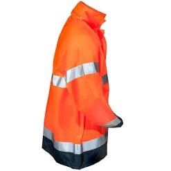 Occunomix Jackets: Men's Hi Vis Orange Waterproof Rain Jacket LUX TJR ORG -Work Attire Shop lux tjrorg occuluxr 01