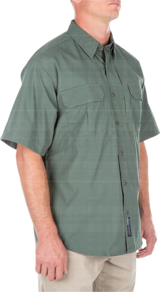 5.11 Tactical Shirts: Men's Green Cotton Uniform Shirt 71152 182 4 5.11 Tactical Shirts: Men's Green Cotton Uniform Shirt 71152 182 - Image 2