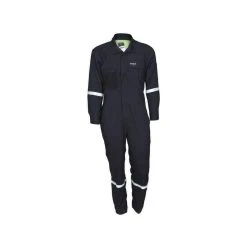MCR Safety Coveralls: Men's SBC1012 Navy Summit Breeze FR Long Sleeve Coveralls