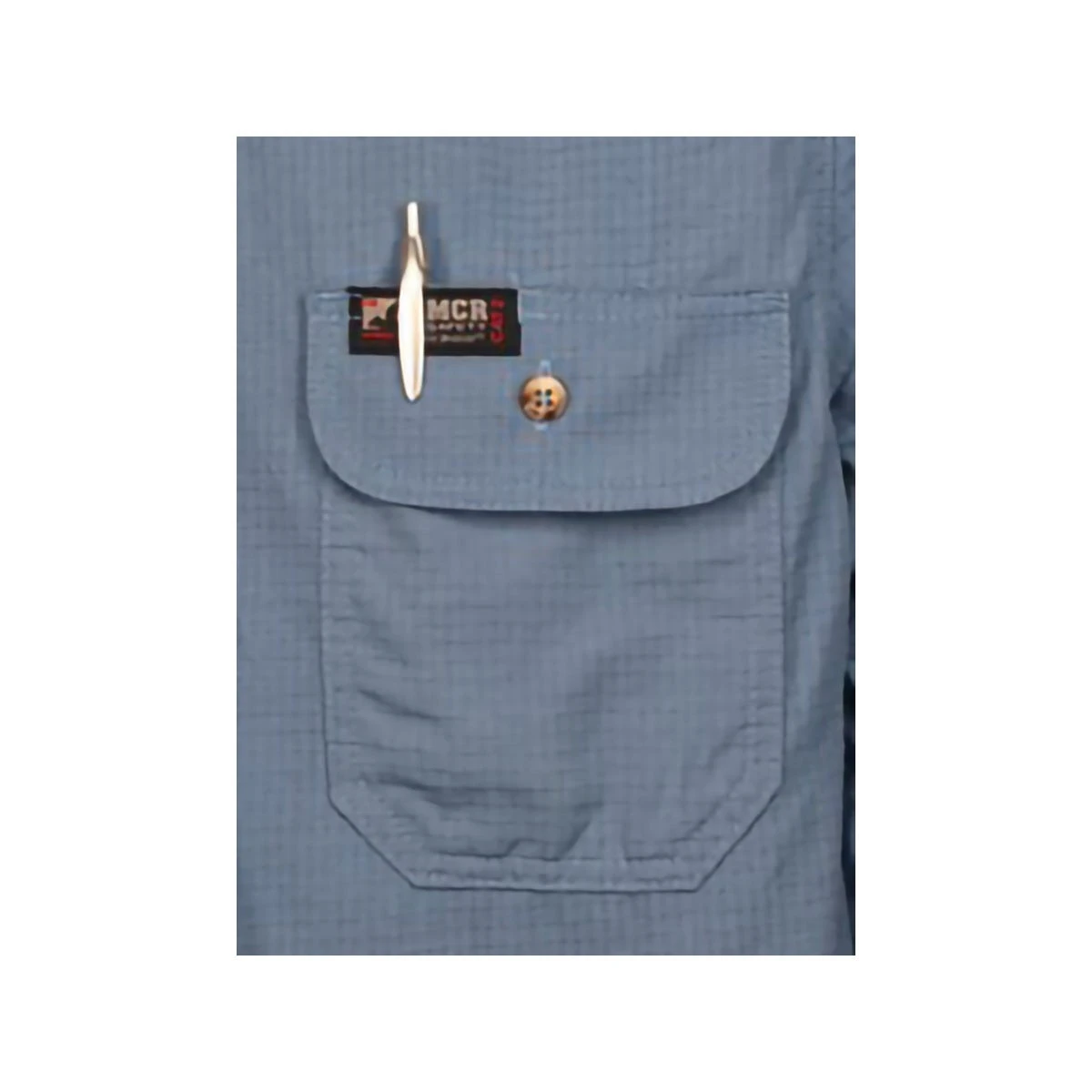 MCR Safety Shirts: Men's SBS1006 Blue FR Summit Breeze Vented Underarms Long Sleeve Button Down Shirt 5 MCR Safety Shirts: Men's SBS1006 Blue FR Summit Breeze Vented Underarms Long Sleeve Button Down Shirt - Image 3
