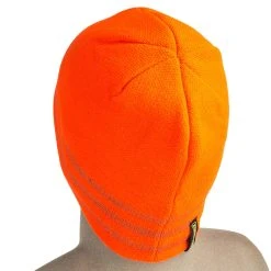 Occunomix Hats: LUX TBRB Orange High Viz Tri-Band Reflective Beanie