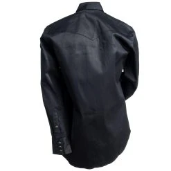 Wrangler Shirts: Men's Black MS70819 Cowboy Cut Long Sleeve Twill Shirt -Work Attire Shop ms70819 4