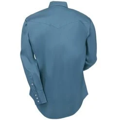 Wrangler Shirts: Men's Dark Teal MS71419 Cowboy Cut Twill Long Sleeve Shirt 7 Wrangler Shirts: Men's Dark Teal MS71419 Cowboy Cut Twill Long Sleeve Shirt -Work Attire Shop ms71419 wranglerb 01