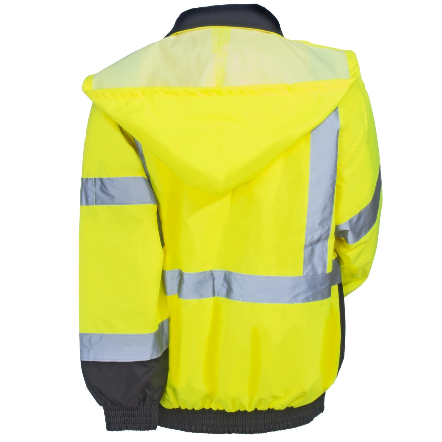 Occunomix Jackets: Men's LUX 350 JB B High Viz Yellow Quilt-Lined Bomber Jacket 3 Occunomix Jackets: Men's LUX 350 JB B High Viz Yellow Quilt-Lined Bomber Jacket