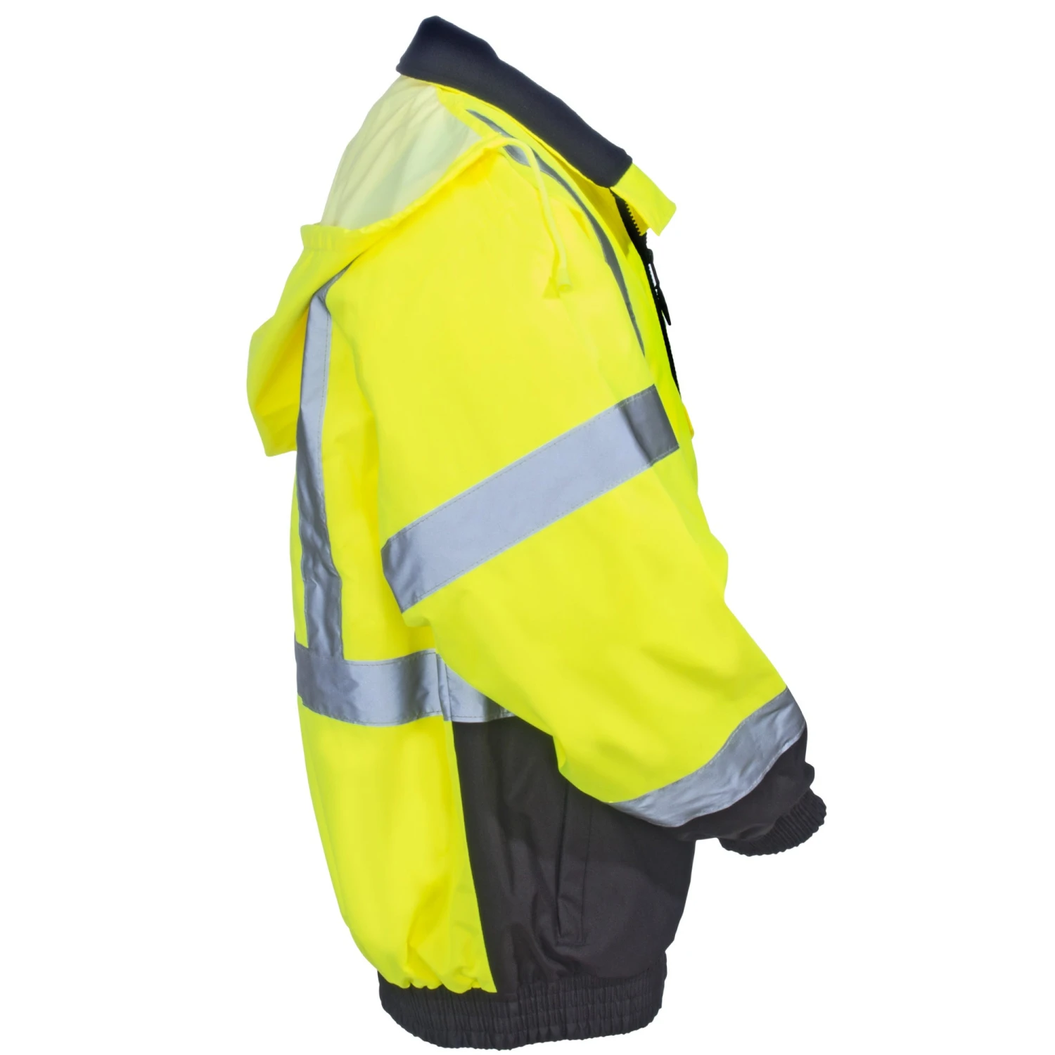 Occunomix Jackets: Men's LUX 350 JB B High Viz Yellow Quilt-Lined Bomber Jacket 7 Occunomix Jackets: Men's LUX 350 JB B High Viz Yellow Quilt-Lined Bomber Jacket - Image 5