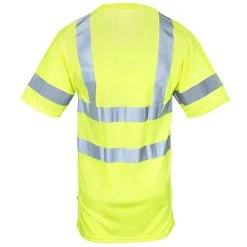 Occunomix Shirts: Men's Hi Vis Yellow LUX SSETP3B YLW Reflective Shirt