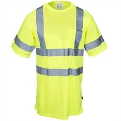 Occunomix Shirts: Men's Hi Vis Yellow LUX SSETP3B YLW Reflective Shirt 7 Occunomix Shirts: Men's Hi Vis Yellow LUX SSETP3B YLW Reflective Shirt -Work Attire Shop occunomix lux ssetp3b ylw f 01
