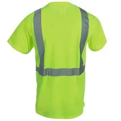 Occunomix Shirts: Men's Yellow LUX SSETPBK Y Hi Vis Black Bottom Work Shirt