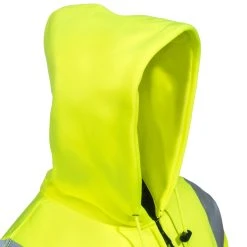 Occunomix Sweatshirts: Men's LUX SWTHZBK High Viz Black Bottom Full-Zip Sweatshirt -Work Attire Shop occunomix lux swthzbk h 01