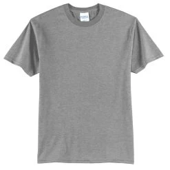 Port & Company Shirts: Men's PC55 AH Athletic Heather Core Blend Tee -Work Attire Shop pc55 athleticheather flat front 2009