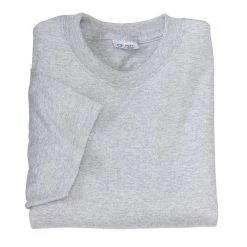 Port & Company Shirts: Men's PC55 AH Athletic Heather Core Blend Tee -Work Attire Shop pc55 athleticheather folded