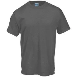 Port & Company Shirts: Men's Charcoal PC61 CHR Essential T-Shirt -Work Attire Shop pc61chr portcof 01