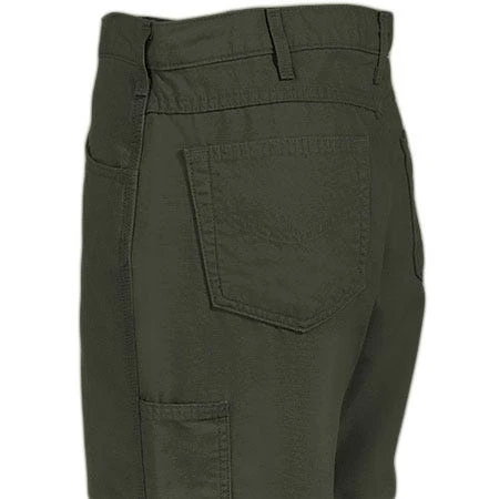 Carhartt Jeans: Men's Moss Flame Resistant Loose Fit Canvas Jeans FRB159 MOS 5 Carhartt Jeans: Men's Moss Flame Resistant Loose Fit Canvas Jeans FRB159 MOS - Image 3