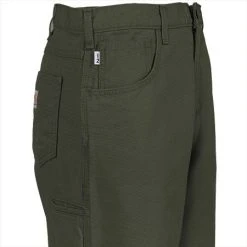 Carhartt Jeans: Men's Moss Flame Resistant Loose Fit Canvas Jeans FRB159 MOS 9 Carhartt Jeans: Men's Moss Flame Resistant Loose Fit Canvas Jeans FRB159 MOS -Work Attire Shop picture 004