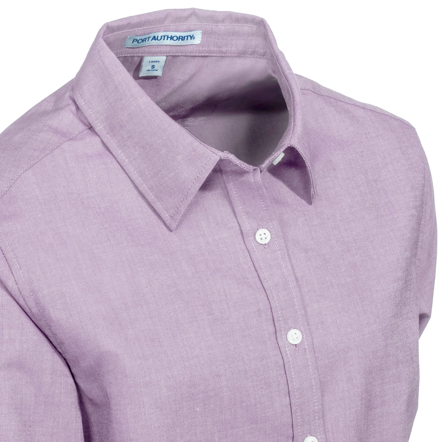 Port Authority Shirts: Women's L658 SPL Soft Purple SuperPro Long-Sleeve Oxford Shirt 4 Port Authority Shirts: Women's L658 SPL Soft Purple SuperPro Long-Sleeve Oxford Shirt - Image 2