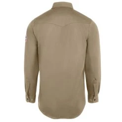 Bulwark Shirts: Men's SES2 TN Flame-Resistant Long Sleeve Tan Work Shirt -Work Attire Shop ps bw ses2tn b