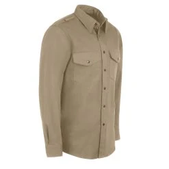 Bulwark Shirts: Men's SES2 TN Flame-Resistant Long Sleeve Tan Work Shirt -Work Attire Shop ps bw ses2tn l