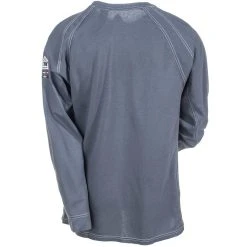 Bulwark Shirts: Men's Charcoal QT32 CH Flame-Resistant IQ Long Sleeve Shirt -Work Attire Shop qt321
