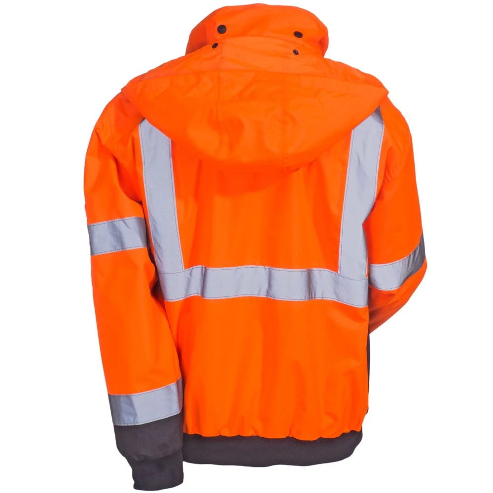 Radians Jackets: Men's SJ110B 3ZOS High-Visibility Safety Zip-Out Hooded Safety Jacket 3 Radians Jackets: Men's SJ110B 3ZOS High-Visibility Safety Zip-Out Hooded Safety Jacket