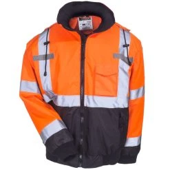 Radians Jackets: Men's SJ110B 3ZOS High-Visibility Safety Zip-Out Hooded Safety Jacket 9 Radians Jackets: Men's SJ110B 3ZOS High-Visibility Safety Zip-Out Hooded Safety Jacket -Work Attire Shop radians sj110b 3z0s f 01