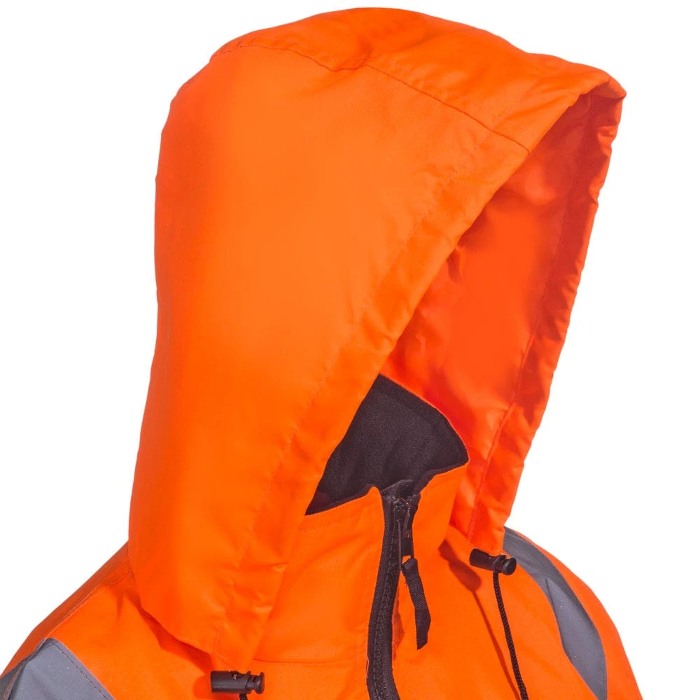 Radians Jackets: Men's SJ110B 3ZOS High-Visibility Safety Zip-Out Hooded Safety Jacket 6 Radians Jackets: Men's SJ110B 3ZOS High-Visibility Safety Zip-Out Hooded Safety Jacket - Image 4