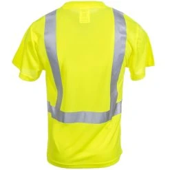 Radians Shirts: Unisex ST11 2PGS High Visibility Green Safety Mesh Shirt