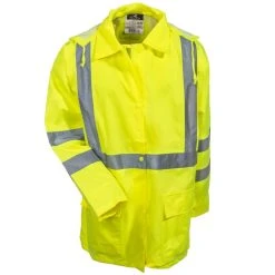 Radians Jackets: Unisex RW10 3S1Y High Visibility Green Waterproof Jacket 9 Radians Jackets: Unisex RW10 3S1Y High Visibility Green Waterproof Jacket -Work Attire Shop radwear rw10 3s1y f 01