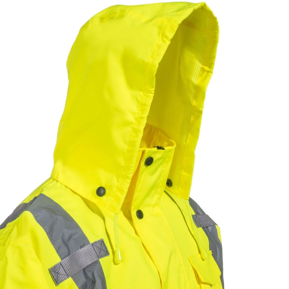 Radians Jackets: Unisex RW30 3Z1Y Hi Vis ANSI Class 3 Hooded Rain Jacket 6 Radians Jackets: Unisex RW30 3Z1Y Hi Vis ANSI Class 3 Hooded Rain Jacket - Image 4