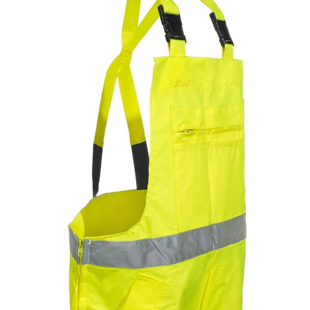 Radians Pants: Unisex RW30 ES1Y High Visibility Green Waterproof Rain Bib Pants 5 Radians Pants: Unisex RW30 ES1Y High Visibility Green Waterproof Rain Bib Pants - Image 3