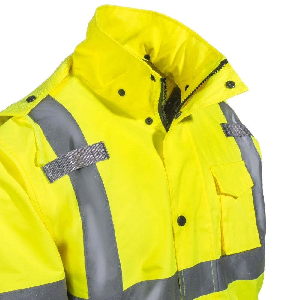 Radians Jackets: Unisex RW30 3Z1Y Hi Vis ANSI Class 3 Hooded Rain Jacket 3 Radians Jackets: Unisex RW30 3Z1Y Hi Vis ANSI Class 3 Hooded Rain Jacket