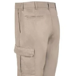 Red Kap Pants: Men's Khaki PT88 KH Khaki Industrial Cargo Work Pants -Work Attire Shop red kap pt88 kh l 01