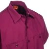 Red Kap Shirts: Men's SP24 BY Short-Sleeve Industrial Burgundy Work Shirt -Work Attire Shop red kap sp24by cd 01
