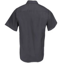 Red Kap Shirts: Men's SP24 CH Grey Short-Sleeve Industrial Work Shirt -Work Attire Shop red kap sp24ch b 01