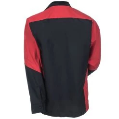 Red Kap Shirts: Men's SY10 BR Black & Red Ripstop Long Sleeve Shirt -Work Attire Shop red kap sy10br b 01