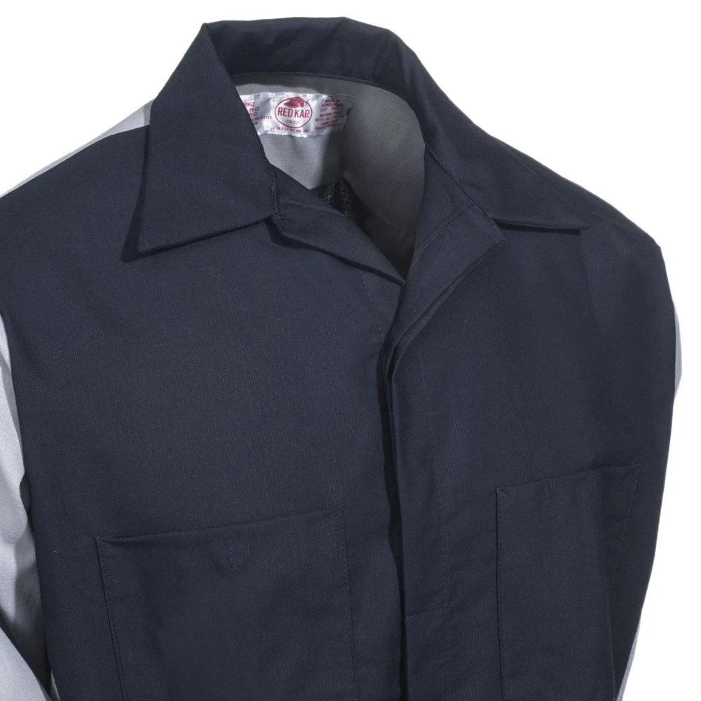 Red Kap Shirts: Men's Grey SY10 NG Ripstop Long Sleeve Shirt 3 Red Kap Shirts: Men's Grey SY10 NG Ripstop Long Sleeve Shirt