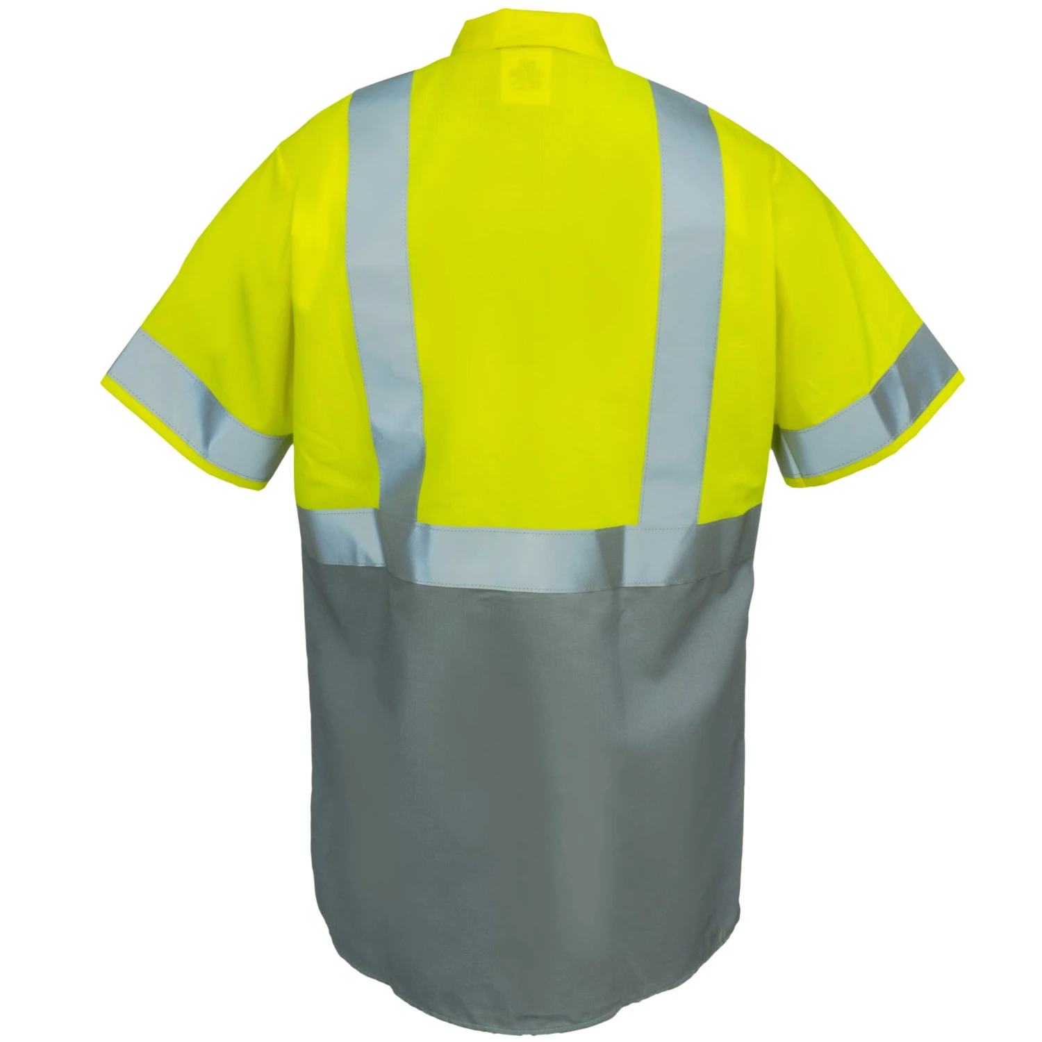 Red Kap Shirts: Class 2 High Vis Grey Men's SY24 YG Colorblock Work Shirt 5 Red Kap Shirts: Class 2 High Vis Grey Men's SY24 YG Colorblock Work Shirt - Image 3