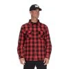 CAT Apparel Shirts: Men's 1610031 121912 Red Black Buffalo Check Flannel Overshirt 2 CAT Apparel Shirts: Men's 1610031 121912 Red Black Buffalo Check Flannel Overshirt -Work Attire Shop rededit