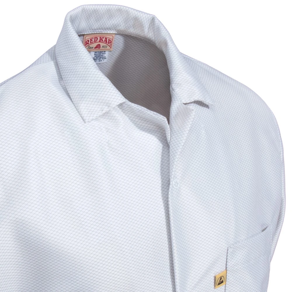 Red Kap Work Clothes: Men's KK26 WH White ESD 33-Inch Lab Jacket 4 Red Kap Work Clothes: Men's KK26 WH White ESD 33-Inch Lab Jacket - Image 2