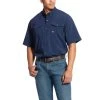 Ariat Rebar Shirts: Men's 10025388 Navy VentTEK DuraStretch Tough Work Shirt 2 Ariat Rebar Shirts: Men's 10025388 Navy VentTEK DuraStretch Tough Work Shirt -Work Attire Shop s19 mns work sullivan 10025388 front 1