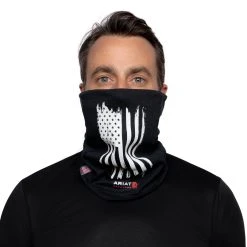 Ariat FR Gaiter: 10036644 Black PowerDry Polartec Neck/Face Gaiter