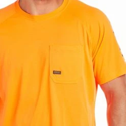 Ariat Rebar Shirts: Men's 10031040 Neon Orange Heat Fighter T-Shirt 9 Ariat Rebar Shirts: Men's 10031040 Neon Orange Heat Fighter T-Shirt -Work Attire Shop s21 mns work 10031040 9224
