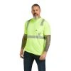Ariat Rebar Workwear: Men's 10039196 Hi-Vis Yellow ANSI T-Shirt
