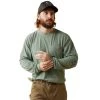 Ariat Rebar Shirts: Men's 10043543 Lily Pad Periscope Rebar Heat Fighter Long Sleeve T-Shirt 2 Ariat Rebar Shirts: Men's 10043543 Lily Pad Periscope Rebar Heat Fighter Long Sleeve T-Shirt -Work Attire Shop s23 mns work 10043543 front