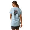 Ariat Rebar Shirts: Women's 10043848 Clearsky CottonStrong Roughneck Graphic T-Shirt -Work Attire Shop s23 wms work 10043848 back