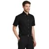 Port Authority Shirts: Men's Black S500T BLK Short Sleeve Twill Shirt With Pocket 1 Port Authority Shirts: Men's Black S500T BLK Short Sleeve Twill Shirt With Pocket -Work Attire Shop s500t black model 3q 082018