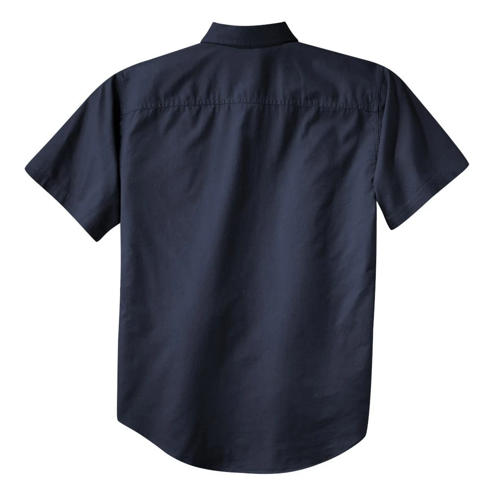 Port Authority Shirts: Men's Classic Navy S500T CNV Short Sleeve Twill Shirt 8 Port Authority Shirts: Men's Classic Navy S500T CNV Short Sleeve Twill Shirt - Image 6