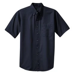 Port Authority Shirts: Men's Classic Navy S500T CNV Short Sleeve Twill Shirt 12 Port Authority Shirts: Men's Classic Navy S500T CNV Short Sleeve Twill Shirt -Work Attire Shop s500t classicnavy front fs06