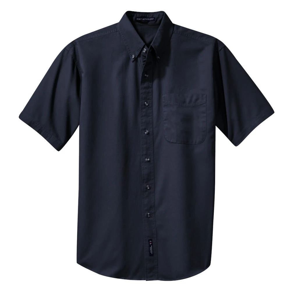 Port Authority Shirts: Men's Classic Navy S500T CNV Short Sleeve Twill Shirt 7 Port Authority Shirts: Men's Classic Navy S500T CNV Short Sleeve Twill Shirt - Image 5